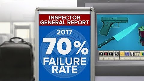 TSA screenings for weapons fail most of the time, investigation finds
