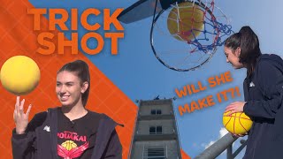 Attempting a trick shot from 6 stories high!! | What Now?