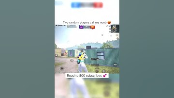 2 random players call me noob | 2v2 fight | LupinXNight | #shortsvideo #pubgmobile #bgmi #tdm