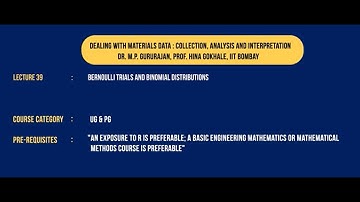 BERNOULLI TRIALS AND BINOMIAL DISTRIBUTIONS #swayamprabha #CH35SP
