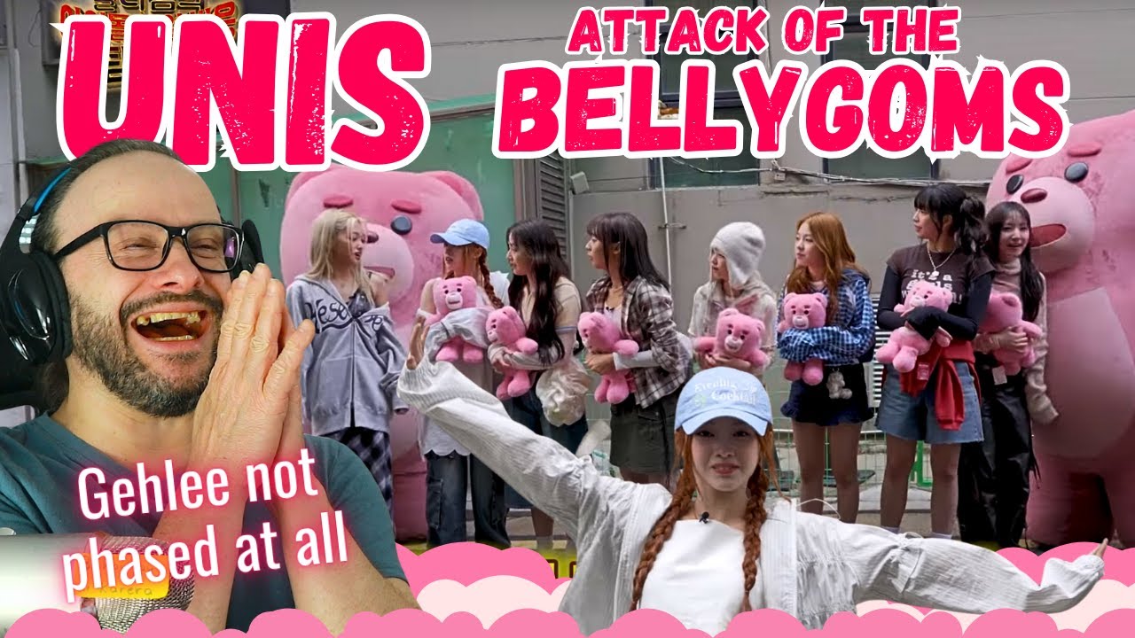 aaaaahhhh RUN!!! UNIS(유니스) Bellygom prank and Swicy choreo tease reaction