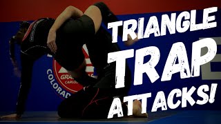 Sit Up Sweep Triangle Trap System (Traditional & Reverse Triangle Teepee Choke, Barataplata) for BJJ
