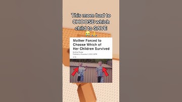 Mom Has To Choose Which Child To Save 😭🙏 #roblox #robloxrant #rblx #relatable #rorants