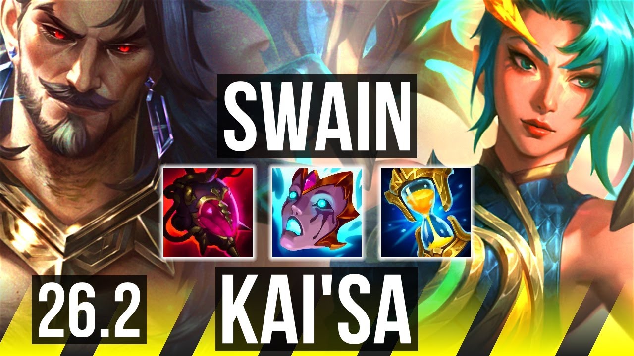 SWAIN & Alistar vs KAI'SA & Neeko (ADC) | Perfect KDA: 21/0/16, 43K damage | KR Grandmaster | 26.2