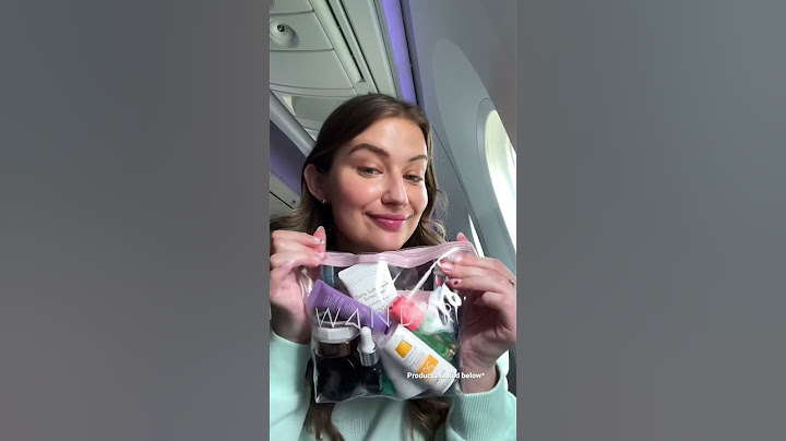 My in-flight beauty routine! ✈️ #travelhacks #grwm #beauty