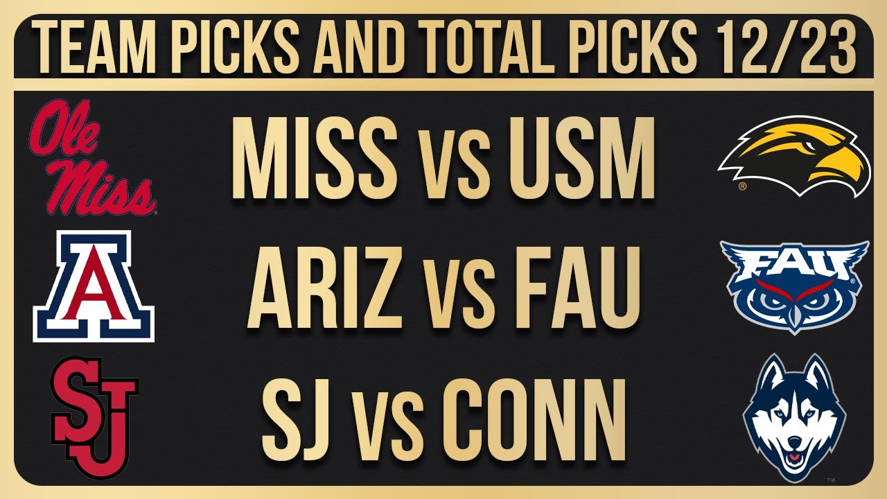 FREE College Basketball Picks Today 12/23/23 CBB Picks NCAAB Betting