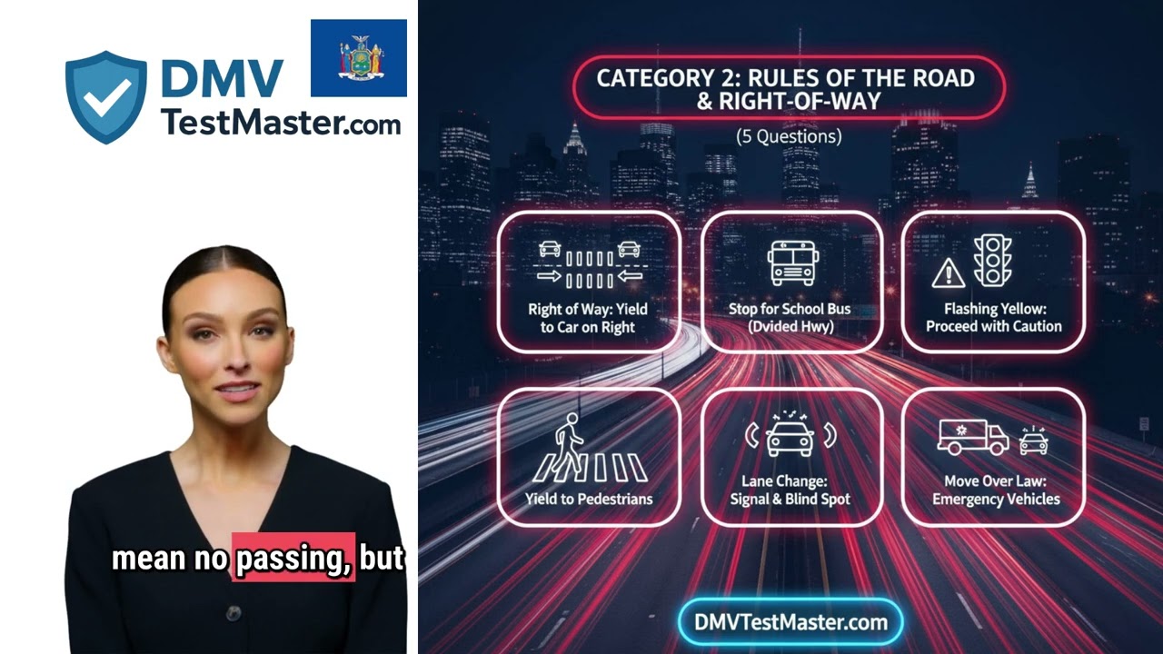 🦁NEW YORK DMV WRITTEN TEST 2026. DMVTESTMASTER 