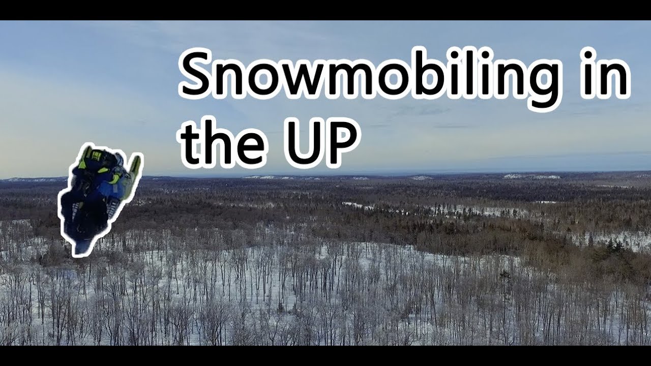 Snowmobiling in the UP -  Mohawk Michigan