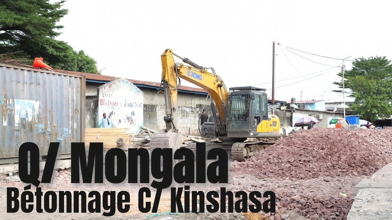 DÉCOUVERTE Q/ MONGALA APRES DÉMOLITION LE BÉTON COUVRE LA BOUE DU MARCHÉ ZANDO. SUIVEZ