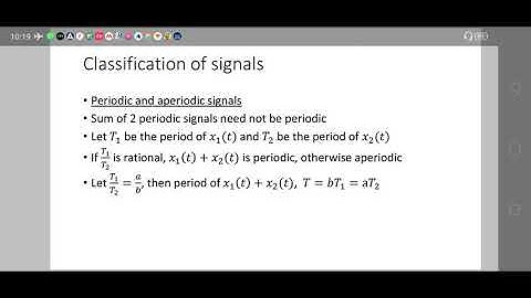 Lecture 6: Module 1(EE307 Signals and Systems)