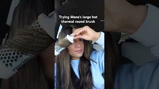 Mane’s Large Hot Thermal Round Brush #hairstyle #blowouthair #hairtransformation #hairtutorial