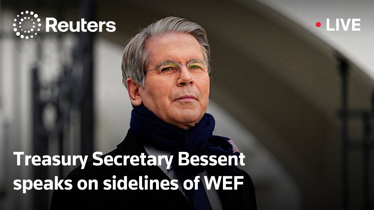 LIVE: US Treasury Secretary Bessent speaks on sidelines of WEF
