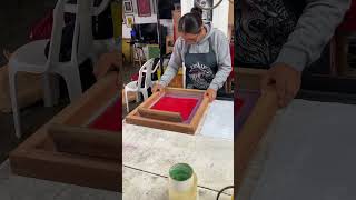 Las primeras impresiones del día de hoy #serigrafiatextil