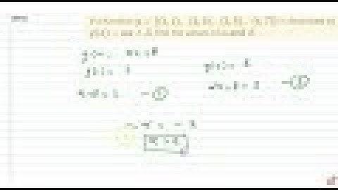 If a function `g={(1,1),(2,3),(3,5),(4,7)}` is described by `g(x)=alphax+beta,` find the values ...