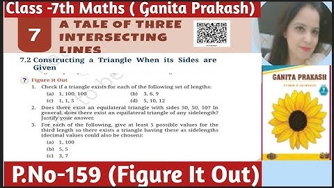 Class 7th Maths Ganita Prakash| Ch -7 A Tale Of Three Intersecting Lines| Page No-159| Solutions