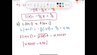 AP Calculus 5.5 Linearization and Differentials part 1