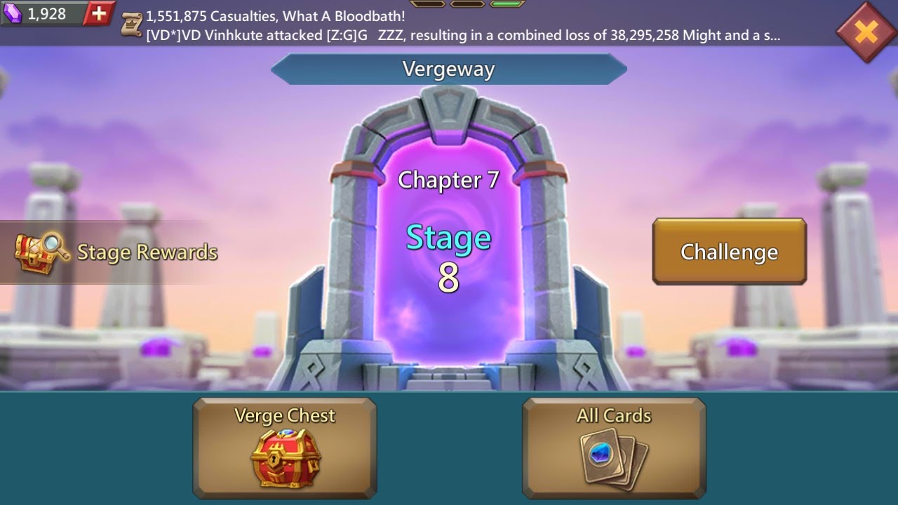 Lords mobile Vergeway chapter 7 stage 8
