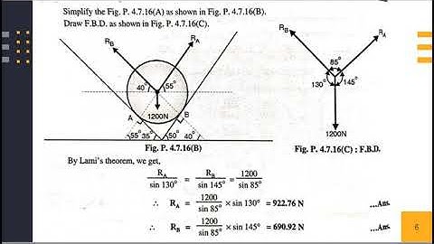 Module 2  Equilibrium  Problems on Lami’s Theorem  Video 10
