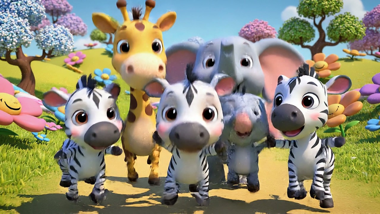 La Cebra Bebé Dice Ñam Ñam Naa | Canciones de Animales y Comida para Niños