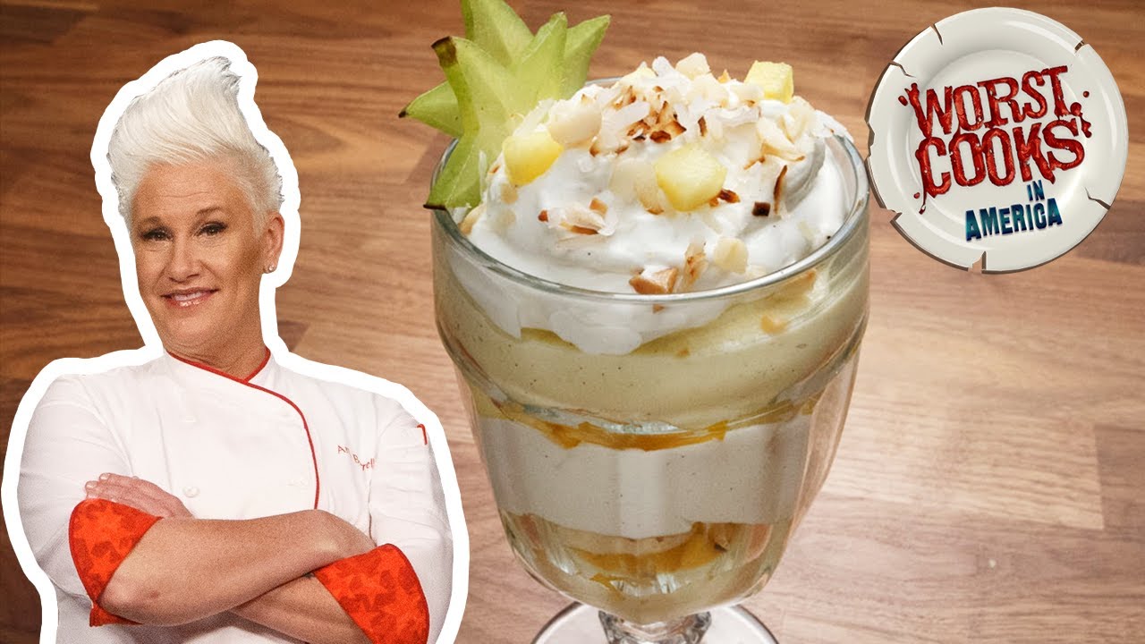 How to Make a Coconut Custard Trifle Parfait w/ Anne Burrell | Worst Cooks in America | Food Network