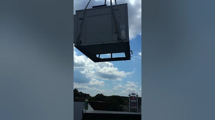 Sensa Air HVAC Crane job at Verizon Pasedena