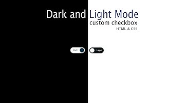 Dark and Light Mode in html and css custom checkbox | Programmer Shipon
