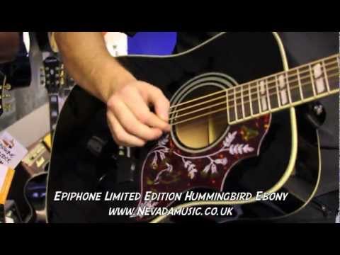 epiphone-hummingbird-acoustic-limited-edition-black---quick-look-@-nevada-music-uk