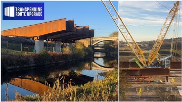 Stunning scenes as vast viaduct emerges alongside historic railway bridge 