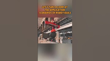 Robots on Tracks: Large Object Handling in Factory #railsystem #tracksystem #rail #track #robotics