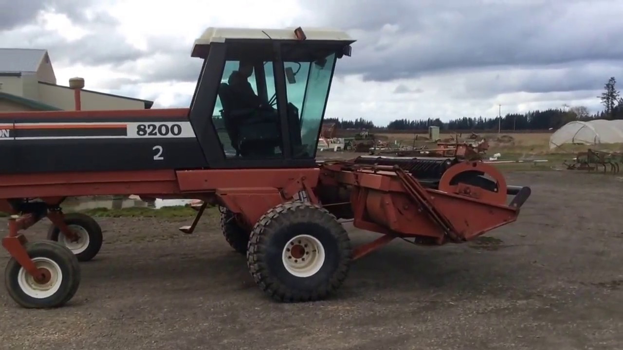 Heston 8200 Swather Spring Spectacular 3/29/17 PIAuctioneers.com - YouTube