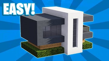 Minecraft : How To Build a Small Modern House Tutorial (#13)