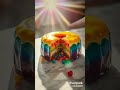 ¡Una tarta galáctica que brilla y está llena de caramelos! 🌌🍬🌟