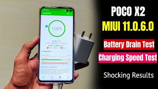 Poco X2 MIUI 11.0.6.0 Battery Drain Test & Charging Speed Test | PUBG 3 Hours