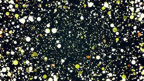 Shimmering Yellow Particles Background Stock Motion Graphics