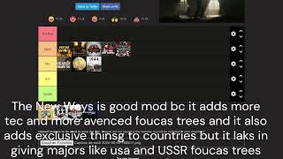 HOI4 major mods Tier List.