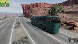 American Bus Police Chase 400 Subscribers Spesial Beamng Drive