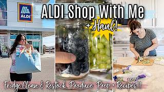 2024 ALDI SHOP WITH ME :: FRIDGE CLEAN WITH ME & RESTOCK | ALDI HAUL, FOOD PREP + KETO RECIPES by This Crazy Life 68,948 views 3 months ago 35 minutes