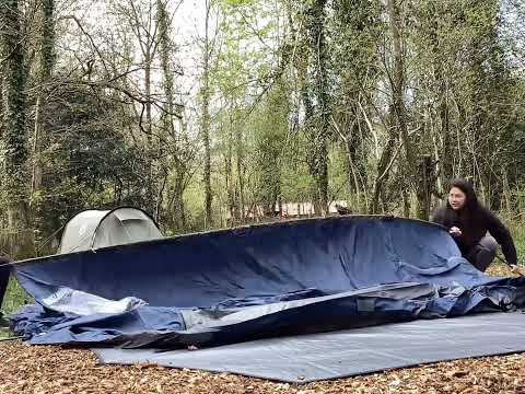 How we pitch up our tent!