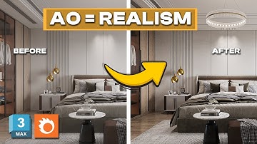 ⚡ 3ds Max Ambient Occlusion – The Secret to Realistic Lighting ( Corona AO )