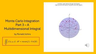 Monte Carlo Integration Part 3 – Multvariable Integrals