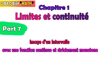 2Bac Biof  Math |Chapitre 1: limites et continuité | ep 07:  image d