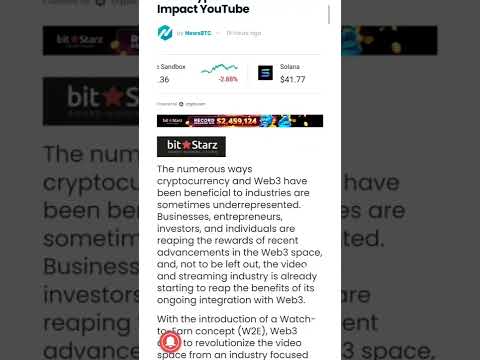 How Crypto and Web 3.0 Will Impact YouTube @DigitalAssetNewsDAN  #cryptomash  #cryptonews #AnsirAli