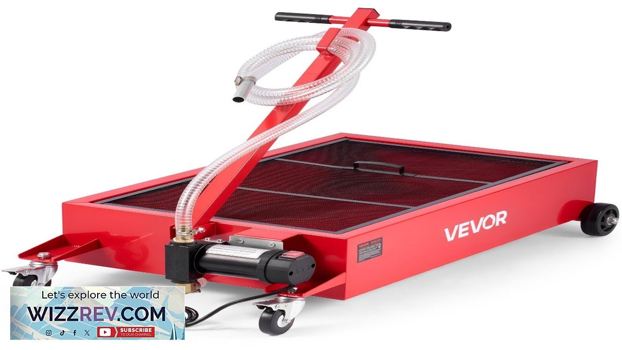 Низкопрофильный поддон для слива масла VEVOR, емкость 17 галлонов, подвижный, для слива масла