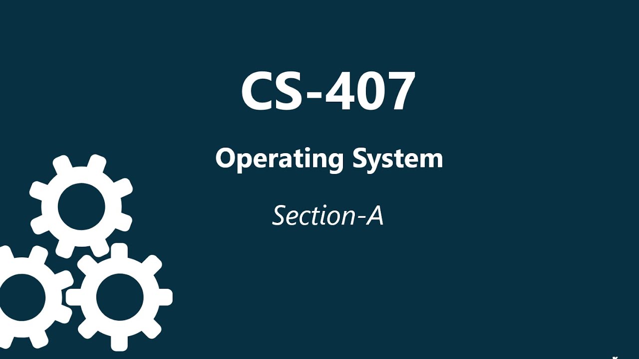 CS-407 | Section A | 1st Lecture
