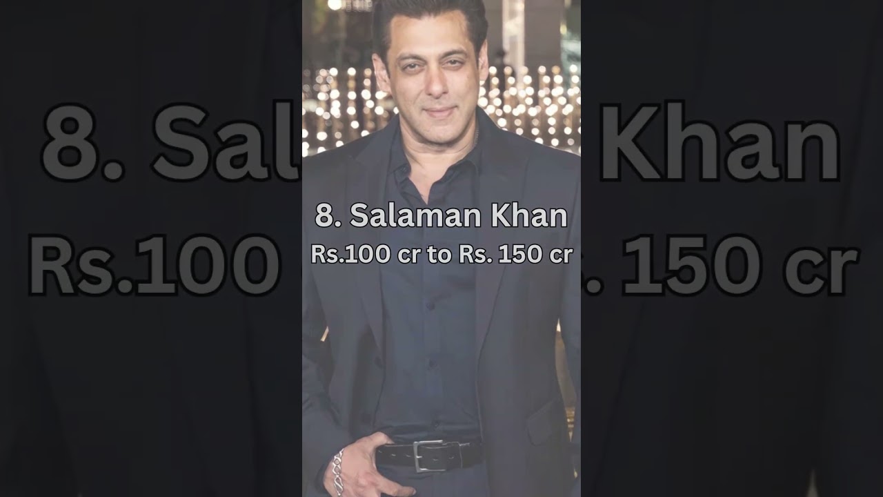Top 10 Highest Paid Indian Actors 2025 