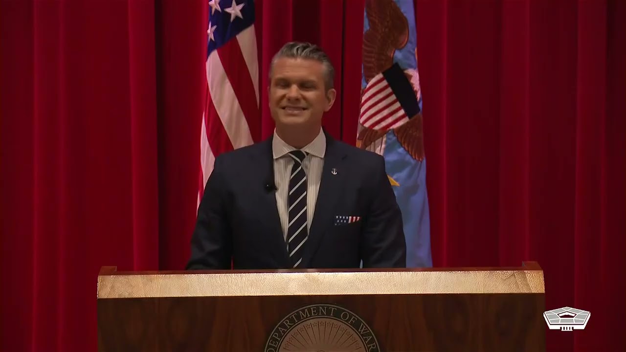Secretary of War speaks at the war college 11.07.2025