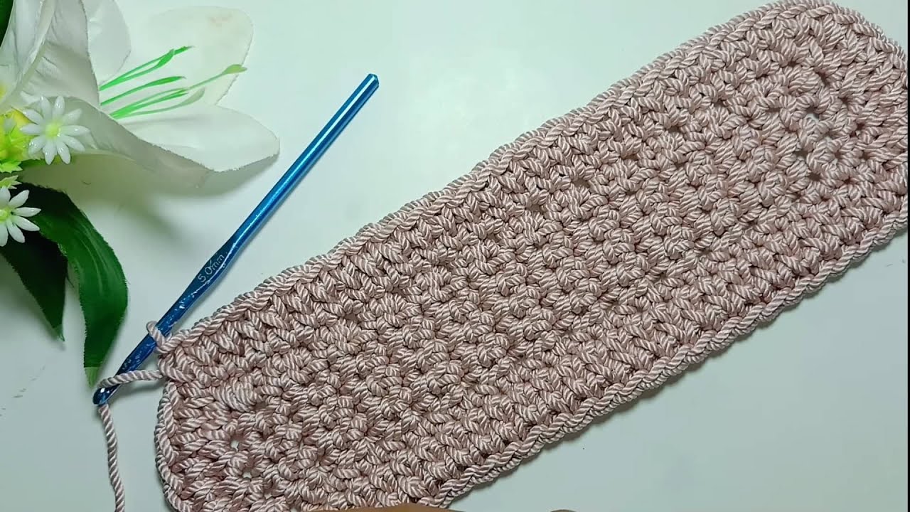 كروشيه قاعدة شنطة بشكل نهائي بيضاوي للمبتدئين  Crochet oval bag base tutorial