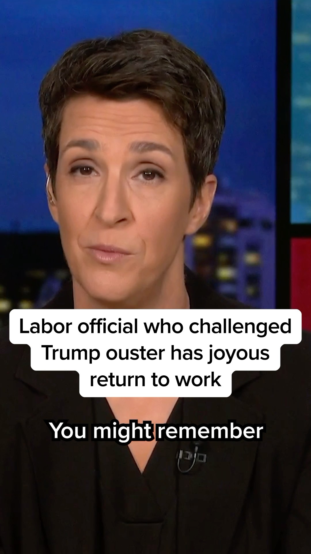 Labor official who challenged Trump ouster has joyous return to work