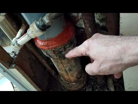 Ремонт чугунной канализации с помощью пластиковых труб