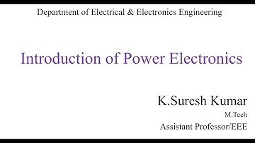Why power electronics
